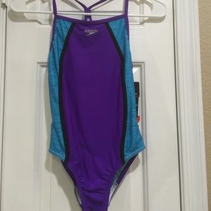 GIRLS YOUTH SPEEDO SWIMSUIT NWT